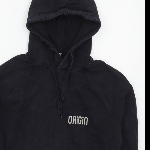 Payinga Mens Black  Cotton Pullover Hoodie Size S   - Origin