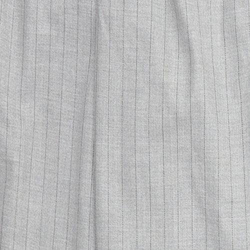 Bershka Womens Grey Striped Polyester Trousers  Size XS L25 in Regular