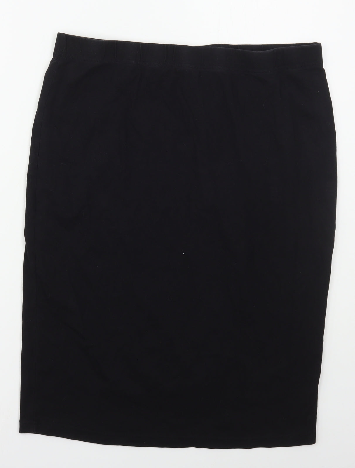 SheIn Womens Black  Cotton Straight & Pencil Skirt Size 2XL