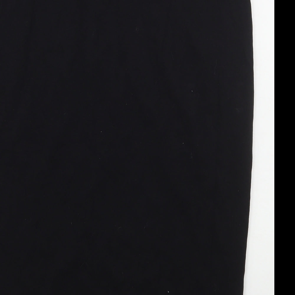 SheIn Womens Black  Cotton Straight & Pencil Skirt Size 2XL