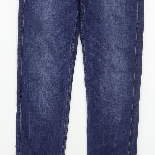 Lee Mens Blue  Lyocell Skinny Jeans Size 25 in L31 in Regular Button