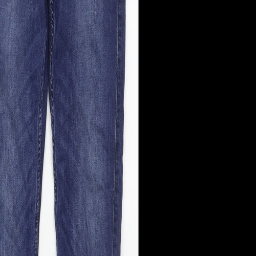 Lee Mens Blue  Lyocell Skinny Jeans Size 25 in L31 in Regular Button