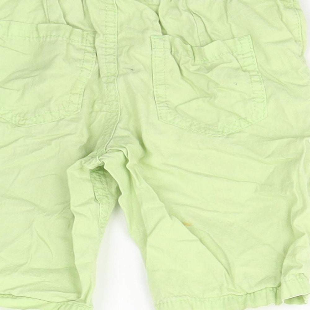 Blue Zoo Boys Green  Cotton Bermuda Shorts Size 2-3 Years  Regular Tie