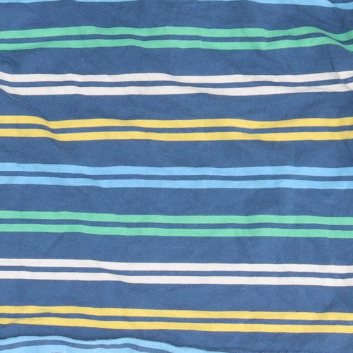 Dunnes Stores Boys Blue Striped Cotton Basic Polo Size 5 Years Collared Pullover