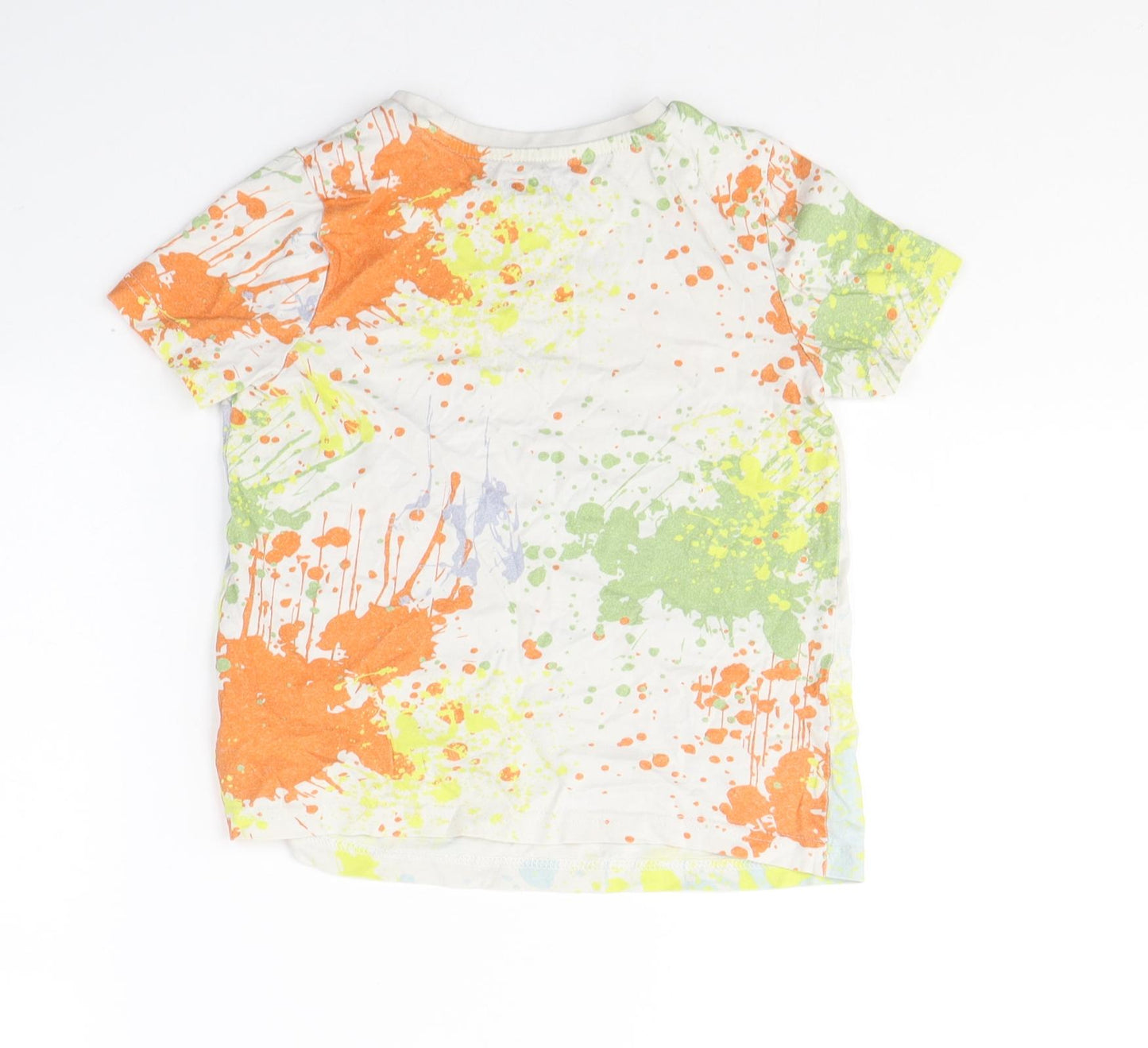POKEMON Boys Multicoloured Spotted Cotton Basic T-Shirt Size 4-5 Years Round Neck Pullover - Pokemon Friends