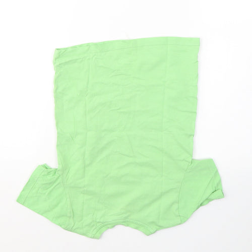 Cherokee Boys Green  Cotton Basic T-Shirt Size 5-6 Years Round Neck Pullover - Homework