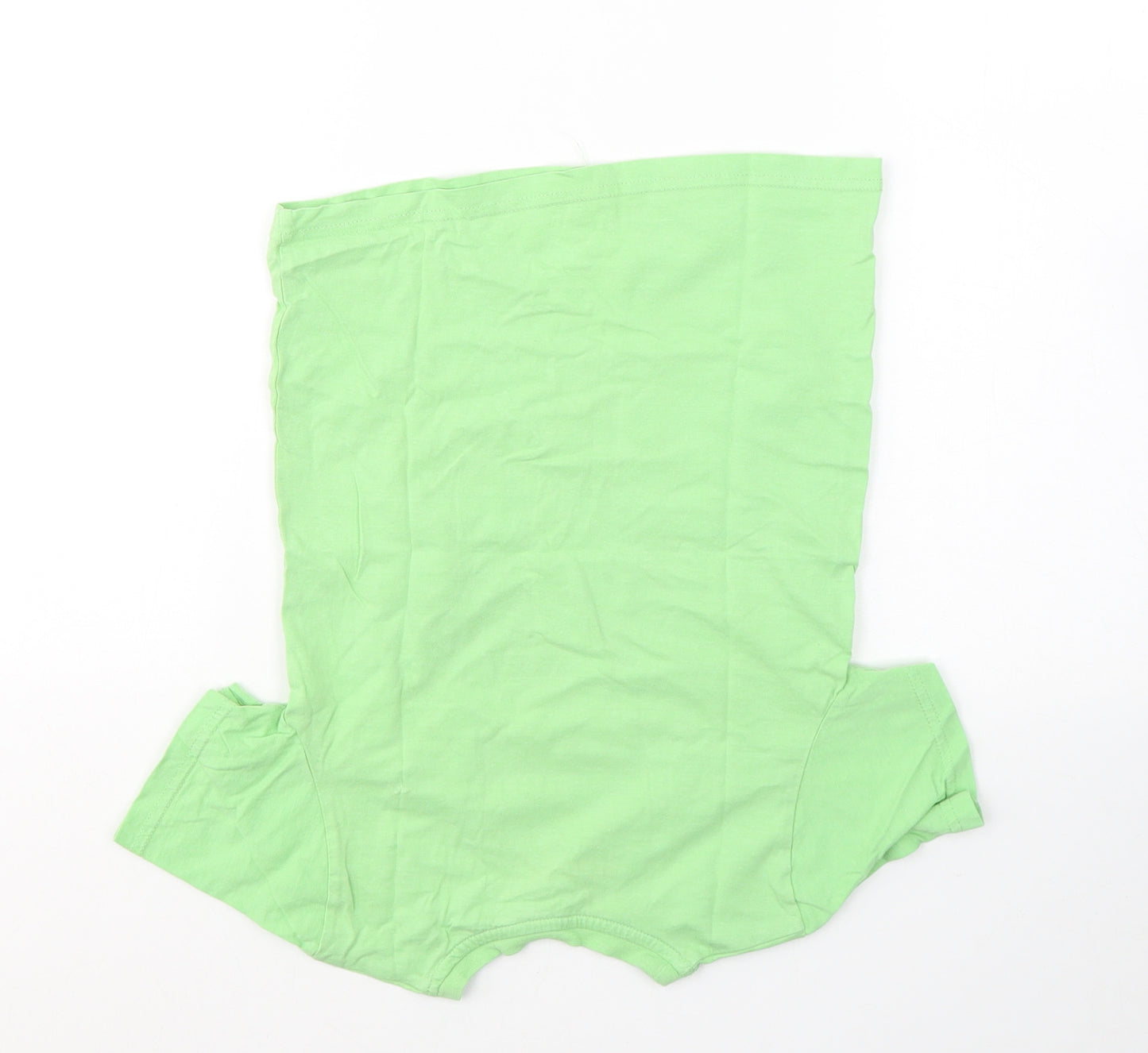 Cherokee Boys Green  Cotton Basic T-Shirt Size 5-6 Years Round Neck Pullover - Homework
