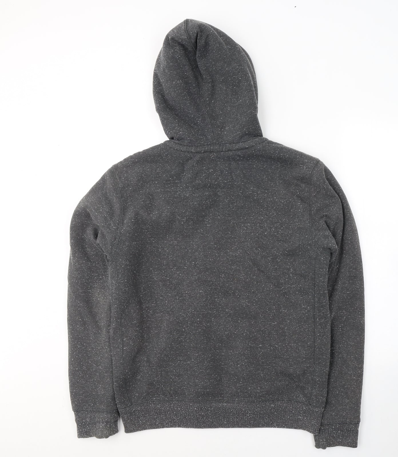 Marks and Spencer Mens Grey  Cotton Full Zip Hoodie Size M