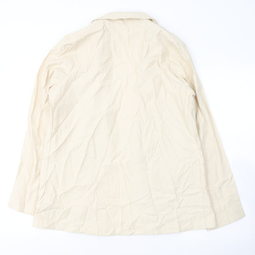 Primark Womens Beige  Viscose Jacket Blazer Size 8   - Open front