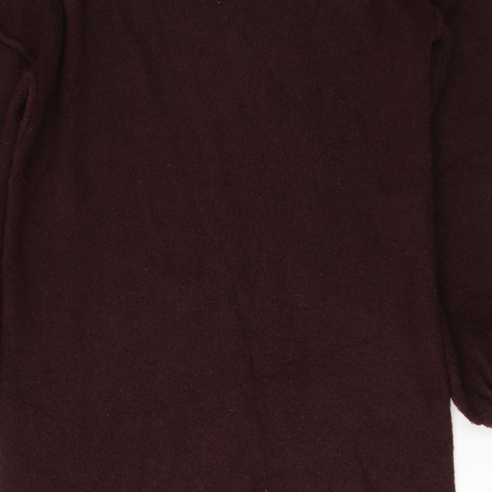 River Island Womens Red High Neck  Acrylic Tunic Jumper Size S