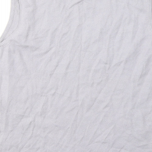 Essentials Womens Purple  Viscose Jersey Tank Size 14 Round Neck