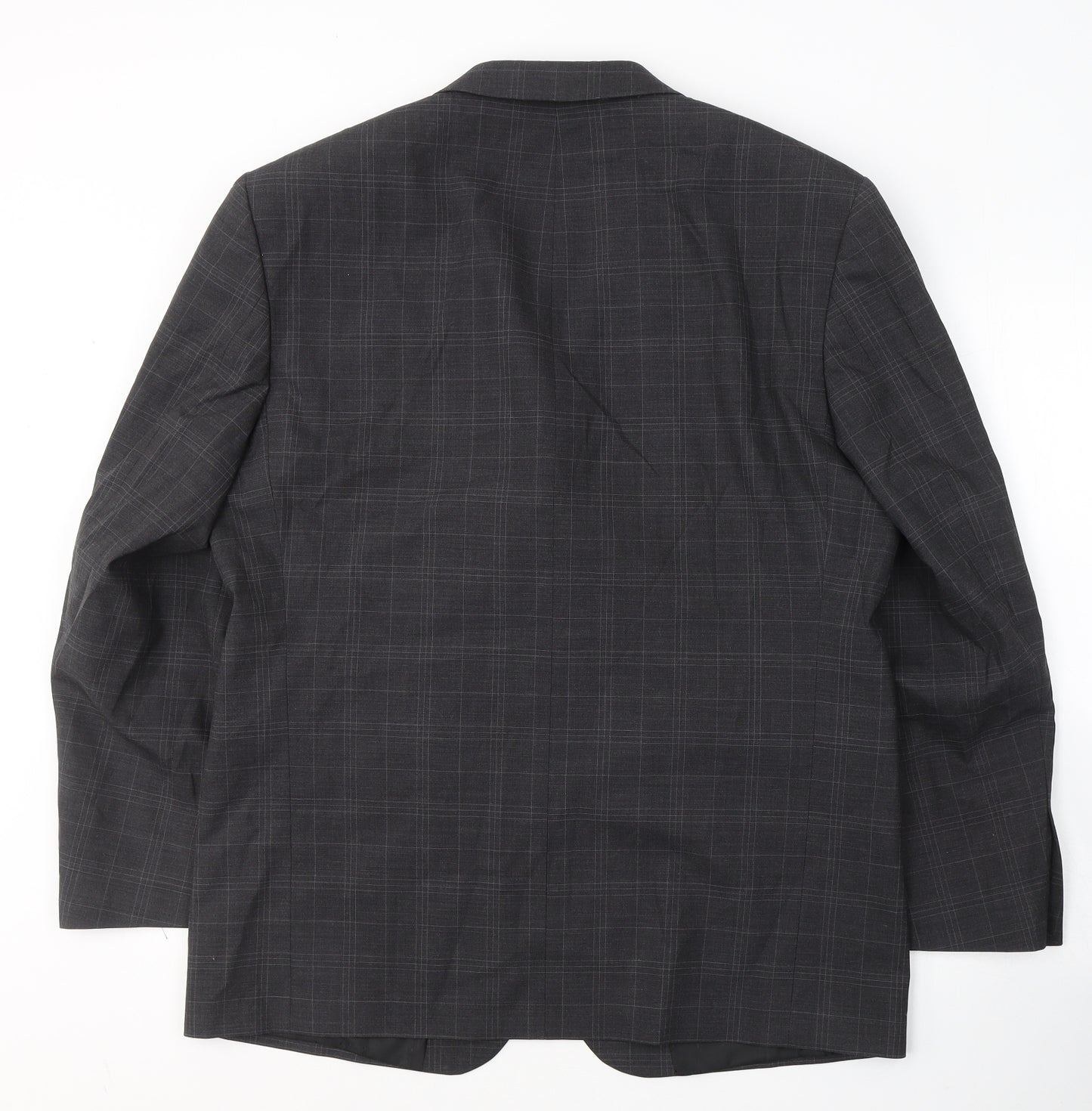 Taylor and Wright Mens Grey Striped Wool Jacket Suit Jacket Size L
