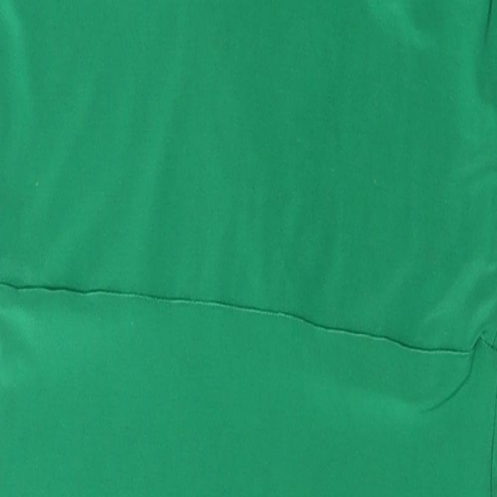 Club L Womens Green  Polyester Bodycon  Size 10  V-Neck Pullover