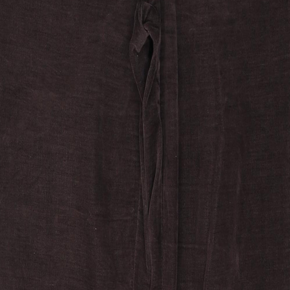 Per Una Womens Brown  Cotton Straight Jeans Size 12 L32 in Regular Button