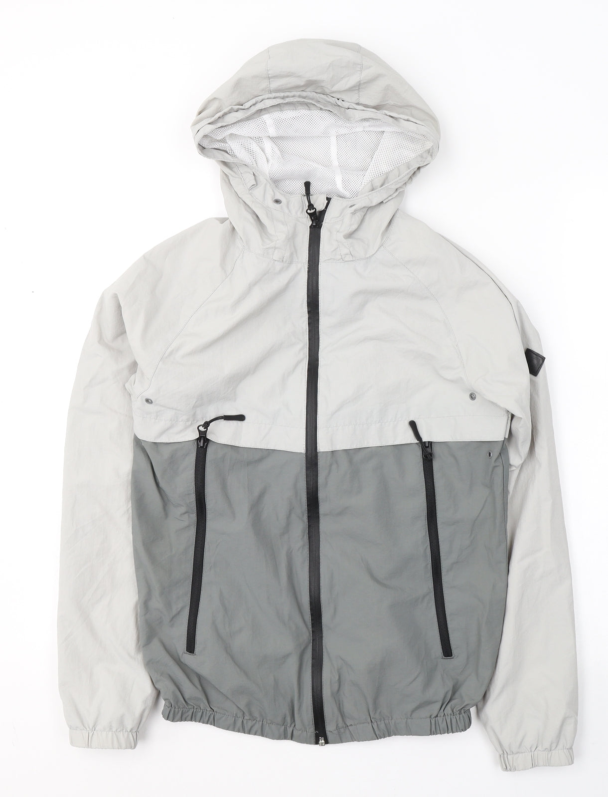 Cedar Wood State Mens Grey   Rain Coat Coat Size XS  Zip
