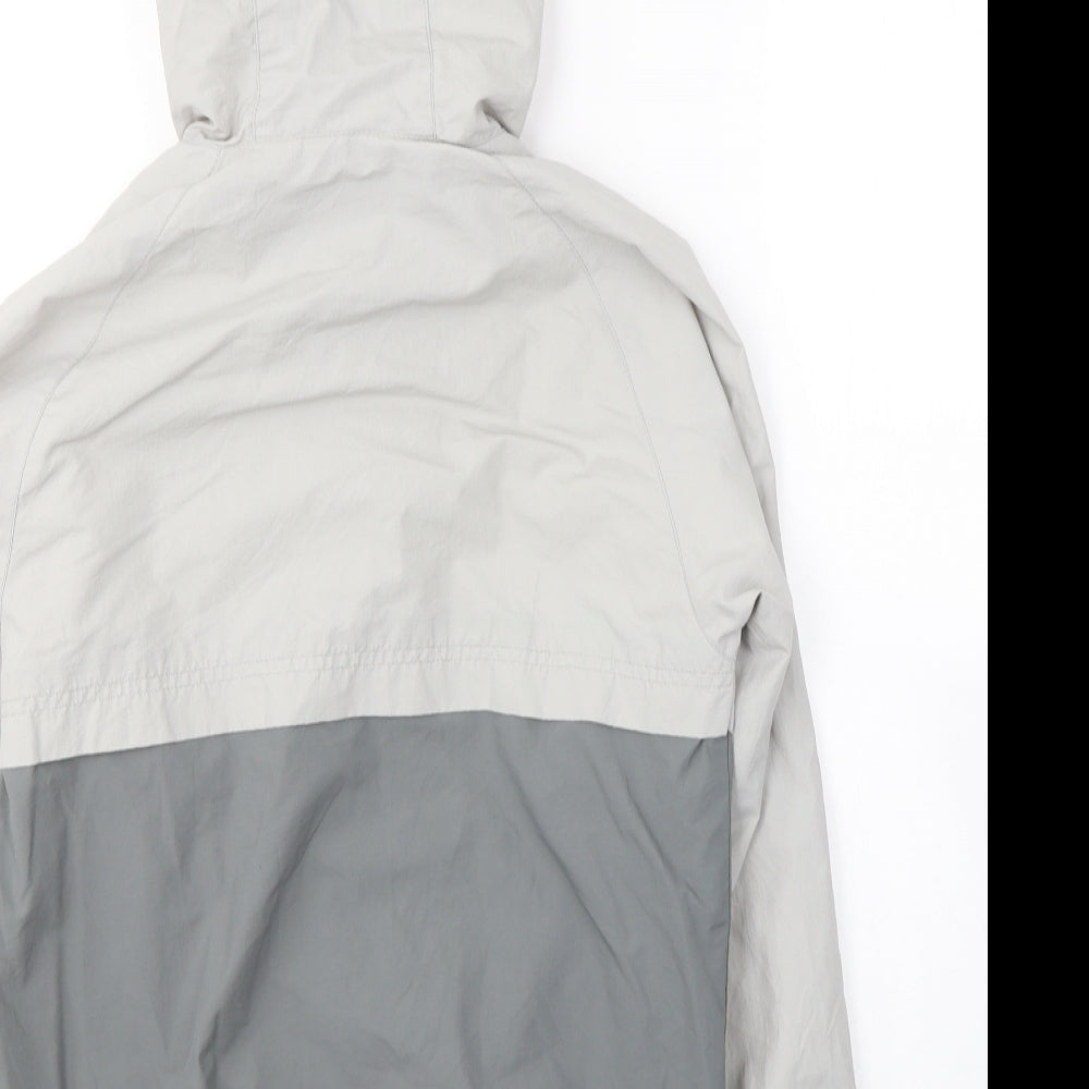 Cedar Wood State Mens Grey   Rain Coat Coat Size XS  Zip