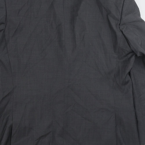 F&F Mens Grey  Wool Jacket Suit Jacket Size 42