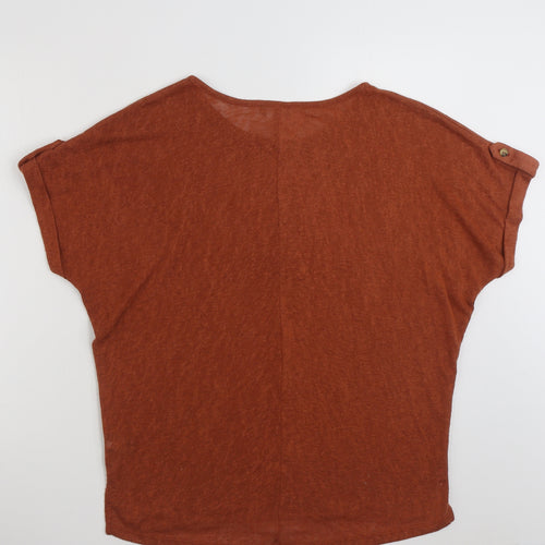 PEP & CO  Womens Brown  100% Polyester Tunic Sweatshirt Size 8  Pullover