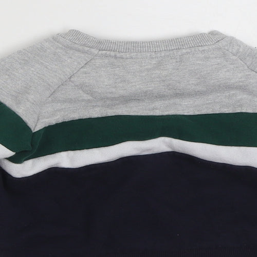 Primark Boys Multicoloured Colourblock Cotton Pullover Sweatshirt Size 2-3 Years  Pullover