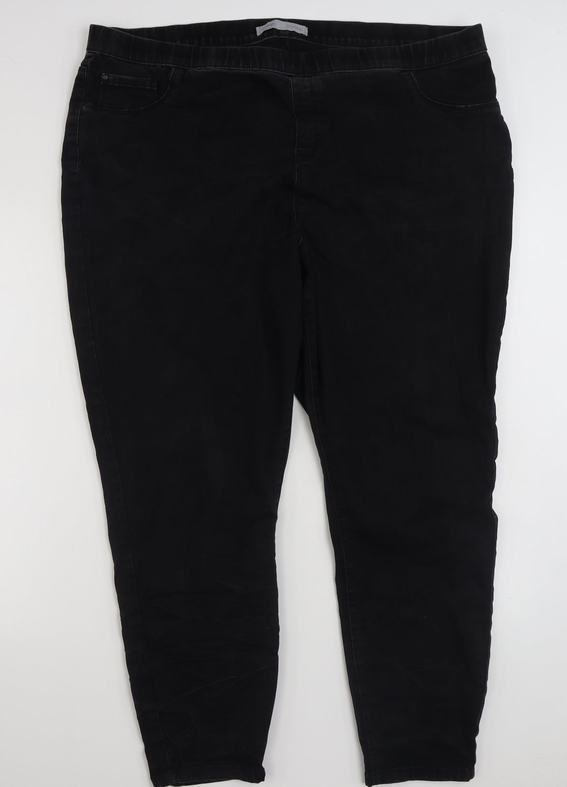 George Womens Black  Cotton Jegging Jeans Size 24 L29 in Slim