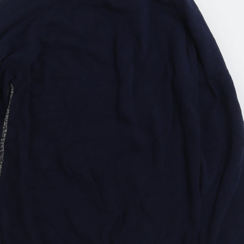 Matalan Mens Blue Crew Neck  Cotton Pullover Jumper Size M