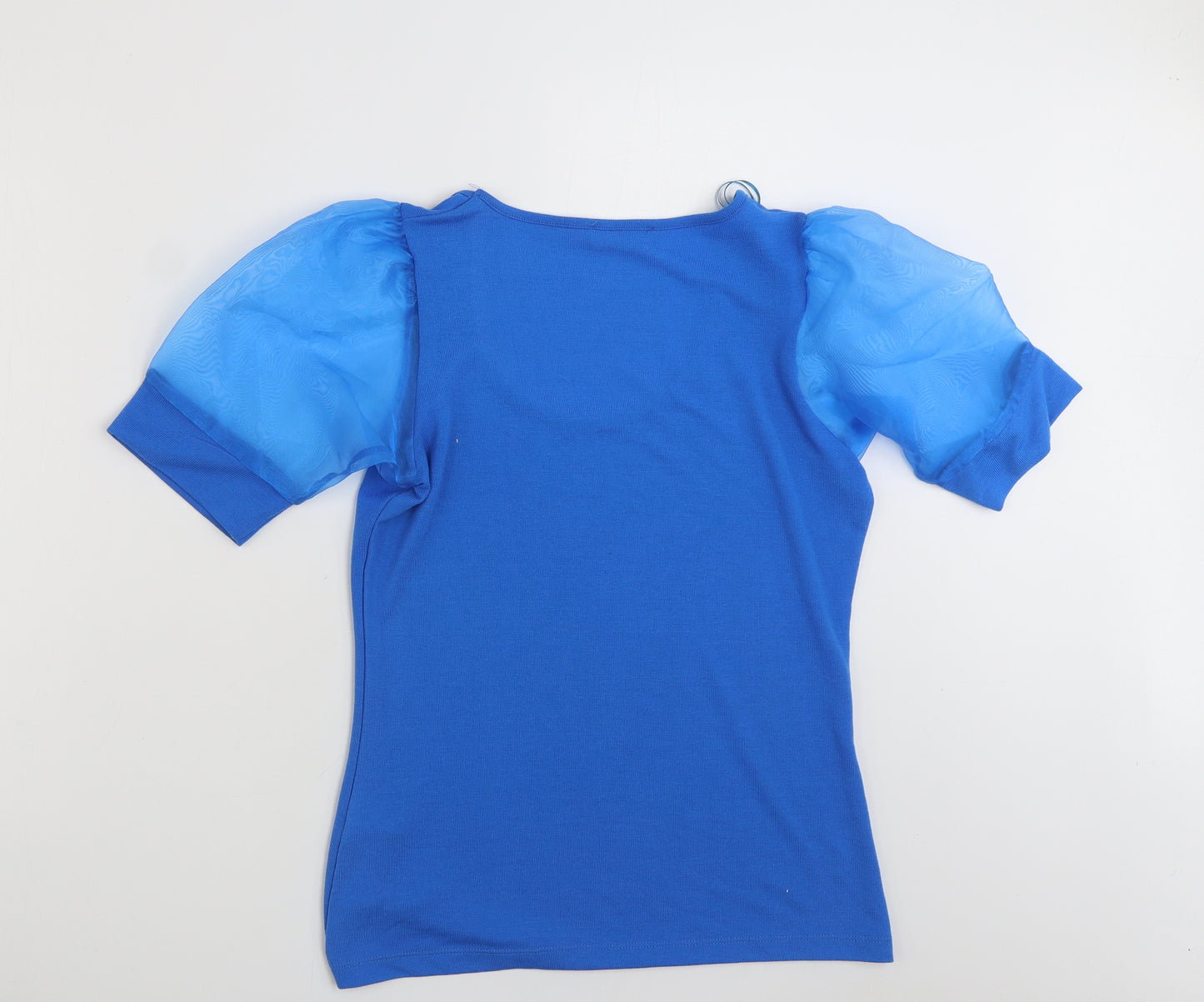 Gallery Womens Blue Scoop Neck  Polyester Pullover Jumper Size 8   - Size 8/10