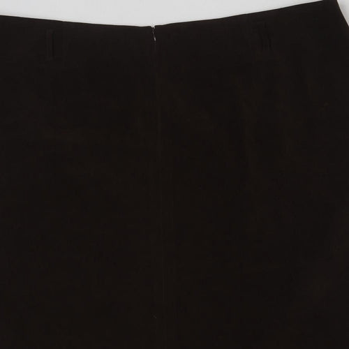 essence Womens Brown  Polyester Maxi Skirt Size 26   Zip