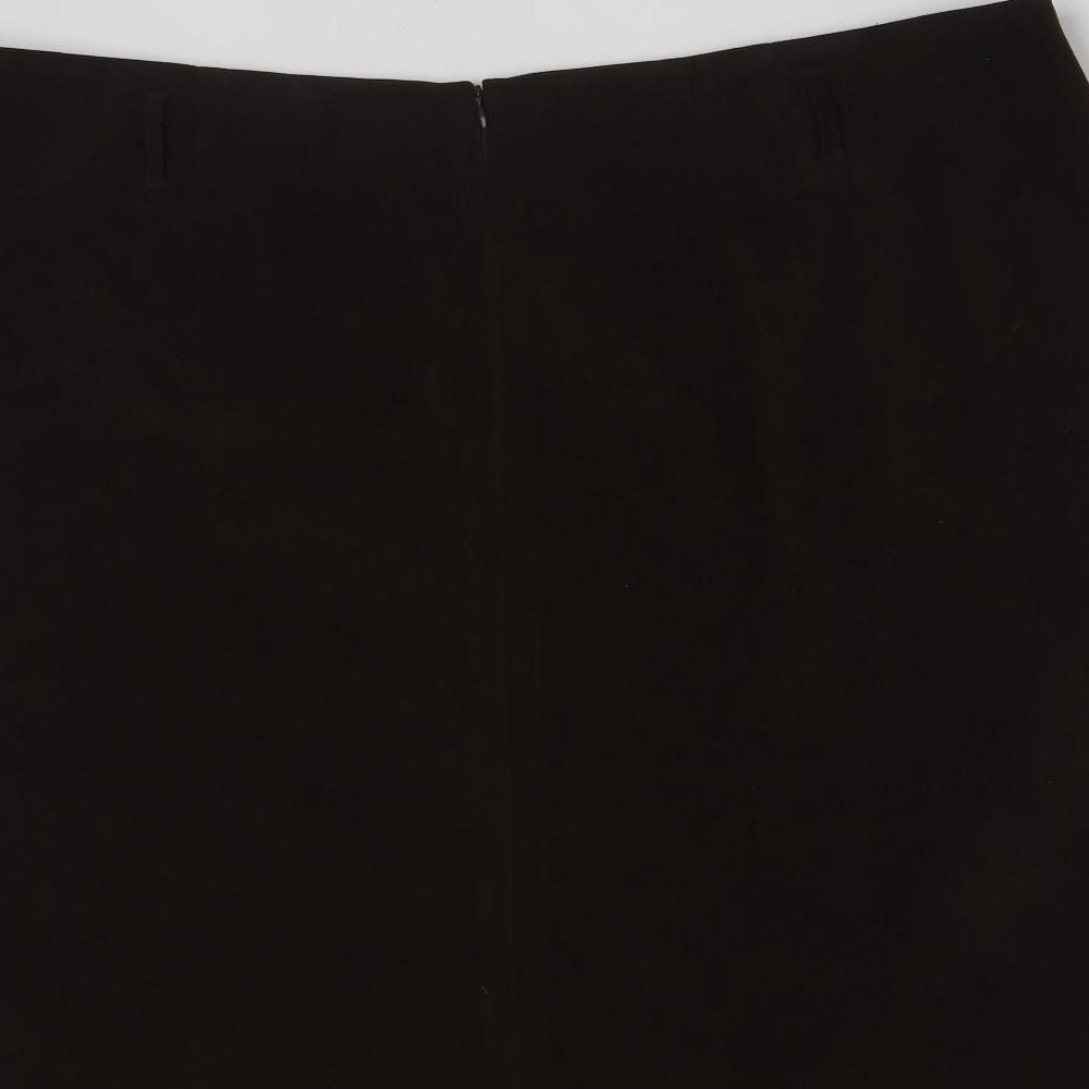essence Womens Brown  Polyester Maxi Skirt Size 26   Zip