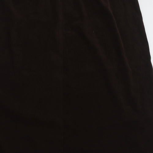 essence Womens Brown  Polyester Maxi Skirt Size 26   Zip
