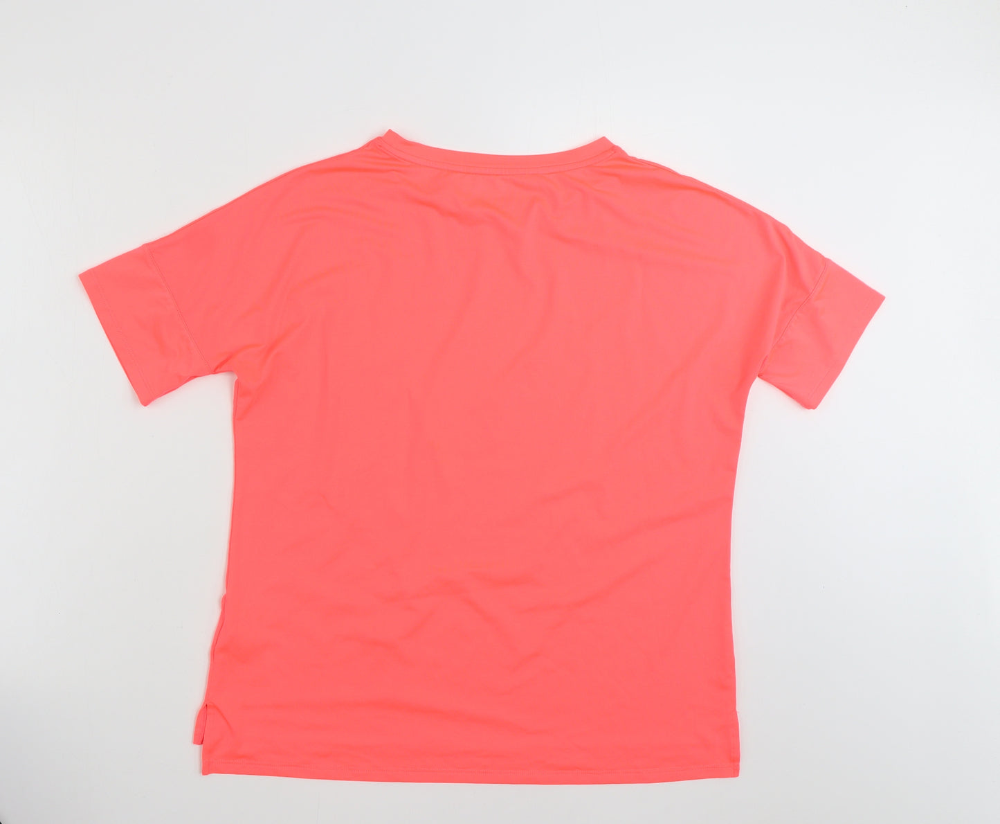 Dunnes Stores Womens Pink  Polyester Basic T-Shirt Size S Crew Neck Pullover