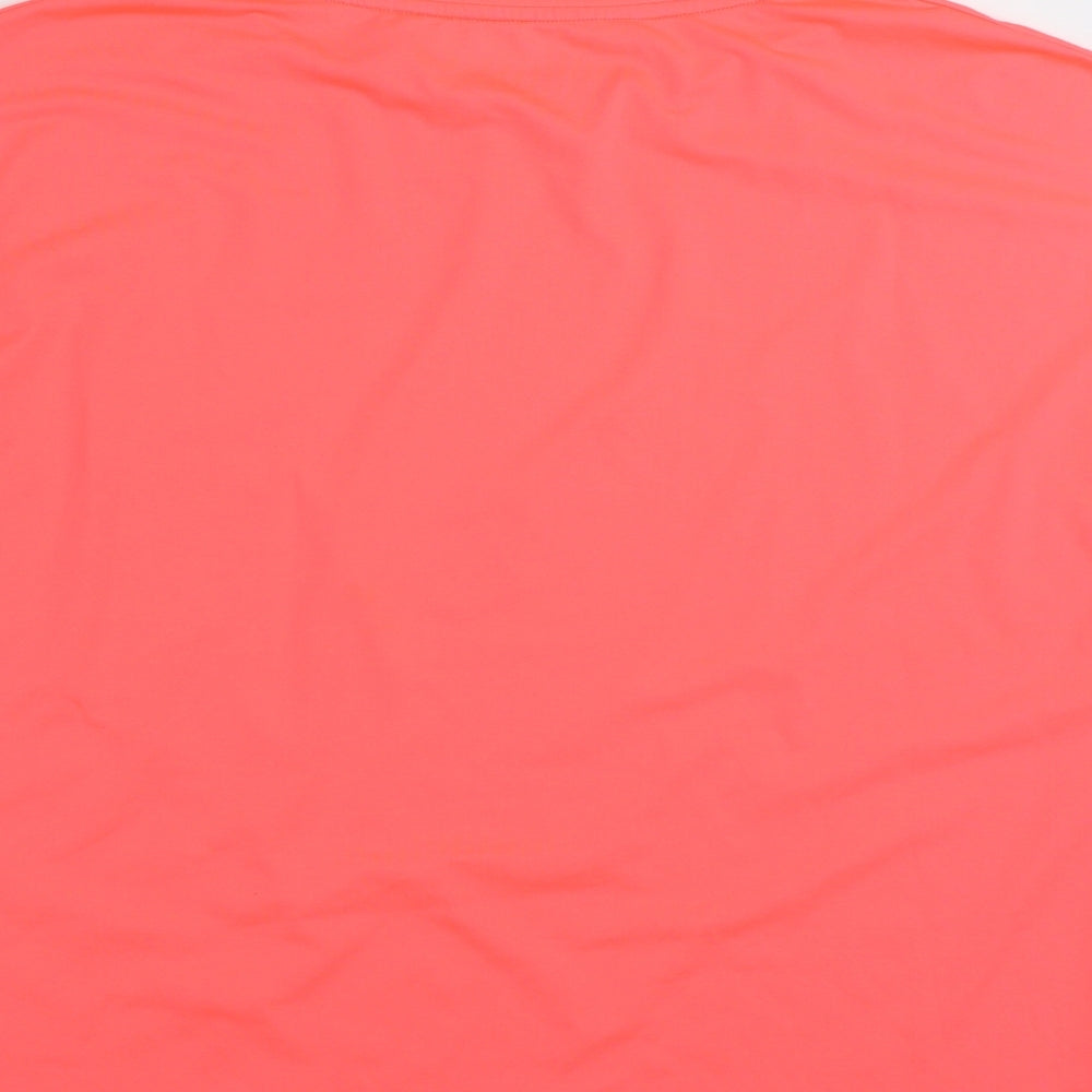 Dunnes Stores Womens Pink  Polyester Basic T-Shirt Size S Crew Neck Pullover