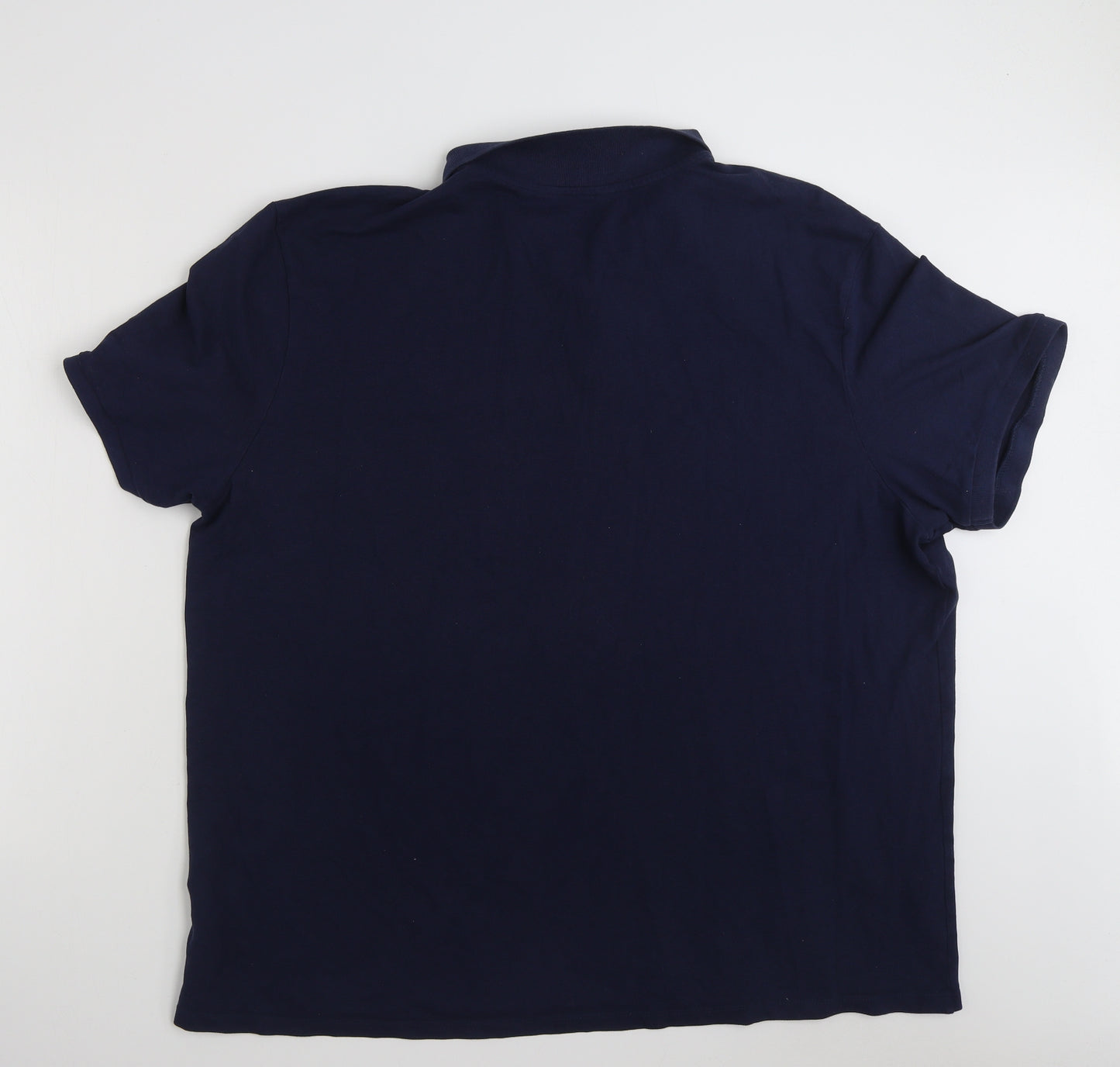 F&F Mens Blue  Cotton  Polo Size 3XL Collared Button