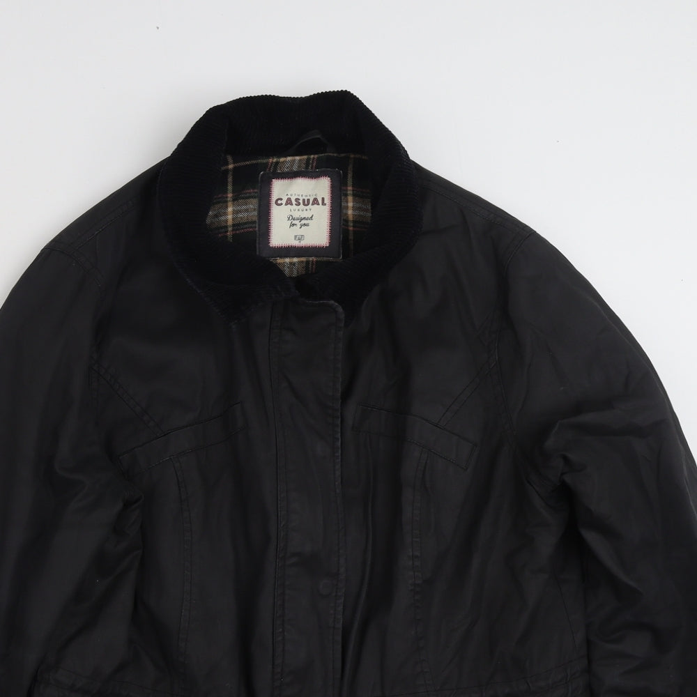 F&F Womens Black   Jacket  Size 14  Zip