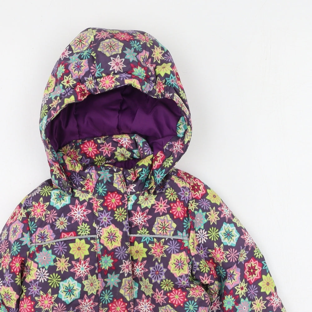 name it  Multicoloured Floral  Puffer Jacket Coat Size 12-18 Months