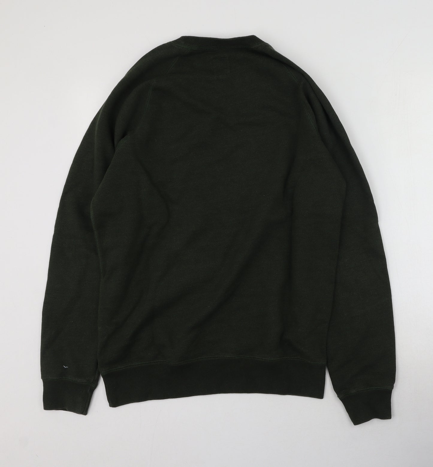 Jack Wills Mens Green Round Neck  Cotton Pullover Jumper Size M