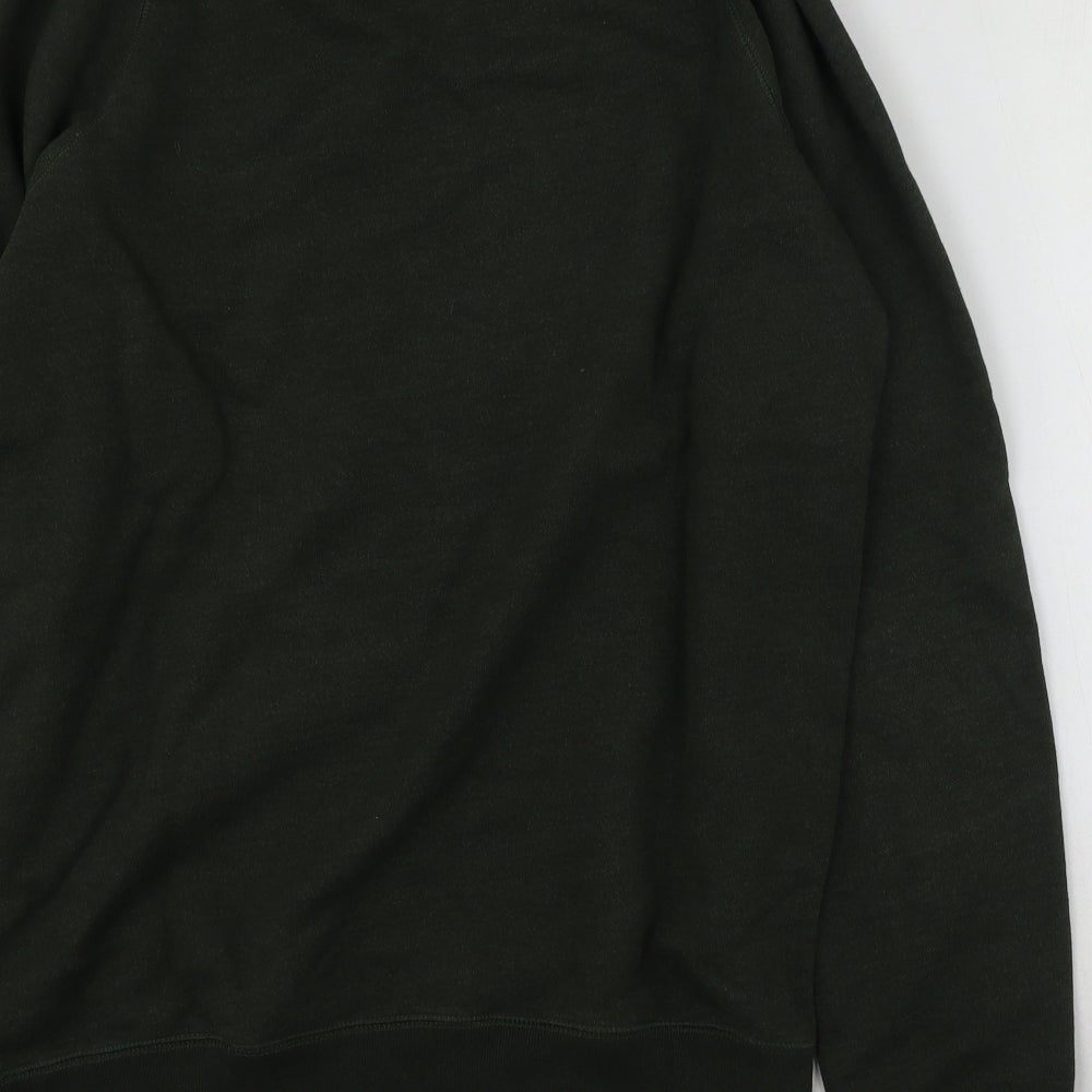 Jack Wills Mens Green Round Neck  Cotton Pullover Jumper Size M