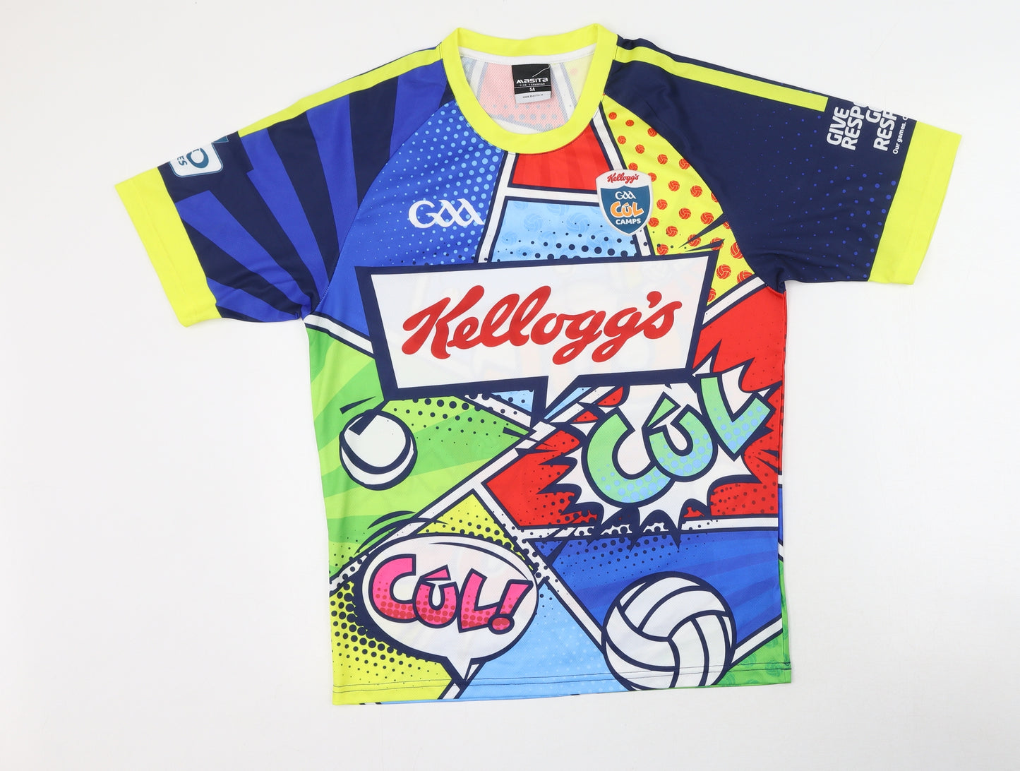 Masita Boys Blue  Polyester Basic T-Shirt Size 5 Years Round Neck  - Kellogs
