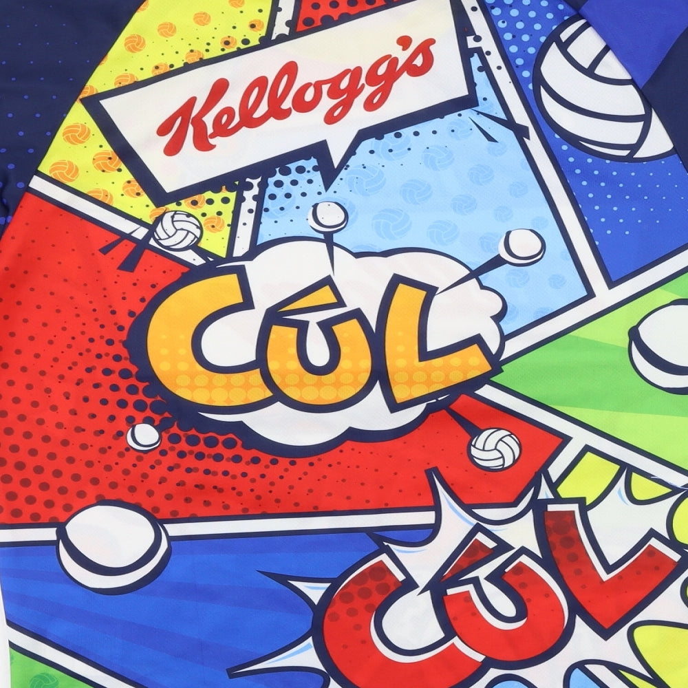 Masita Boys Blue  Polyester Basic T-Shirt Size 5 Years Round Neck  - Kellogs
