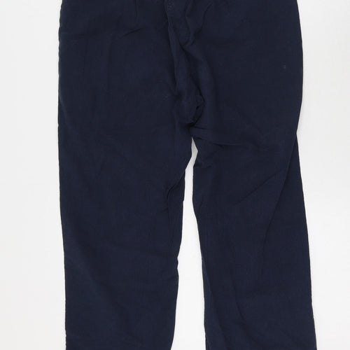 Bonmarche Womens Blue  Cotton Trousers  Size S L22 in Regular