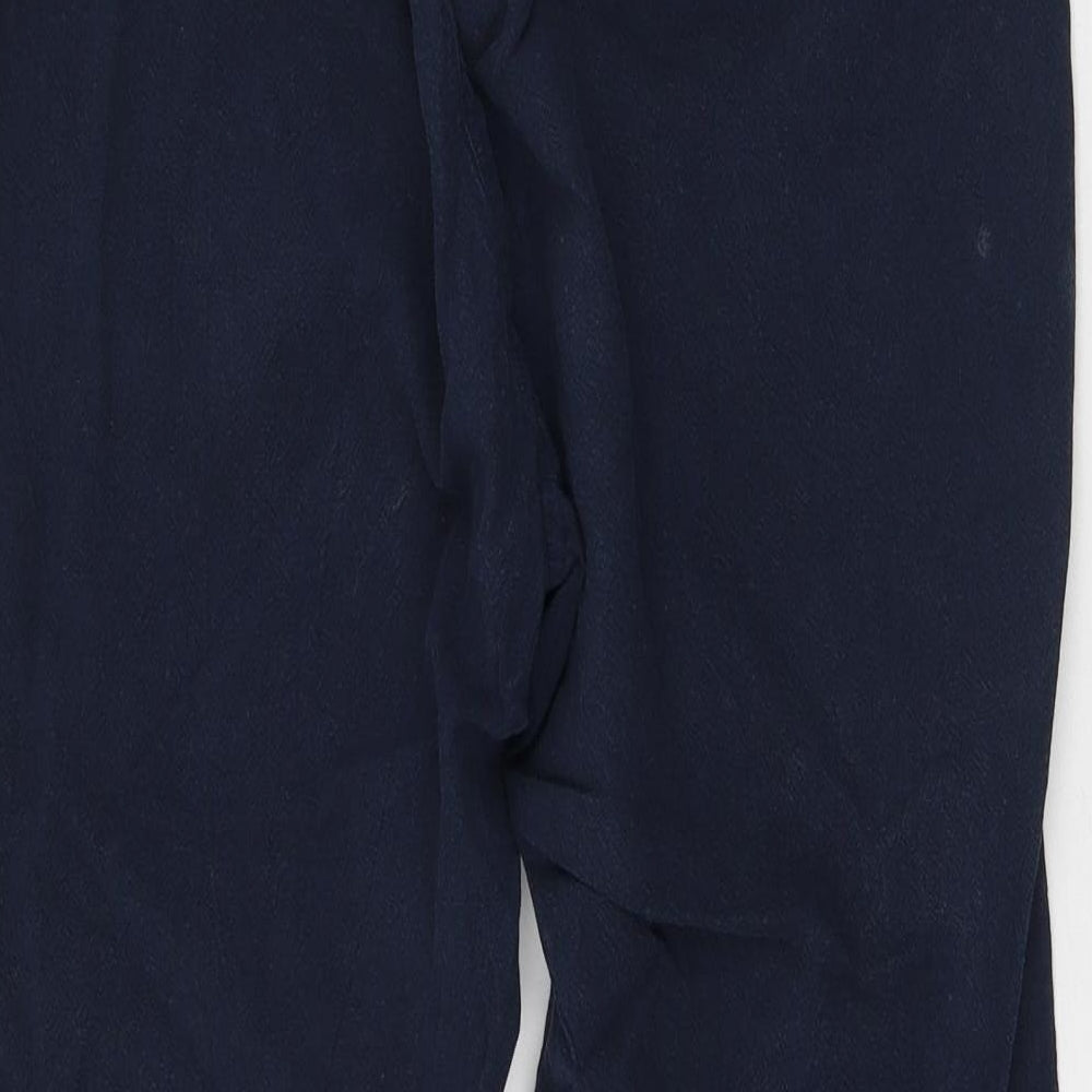 Bonmarche Womens Blue  Cotton Trousers  Size S L22 in Regular