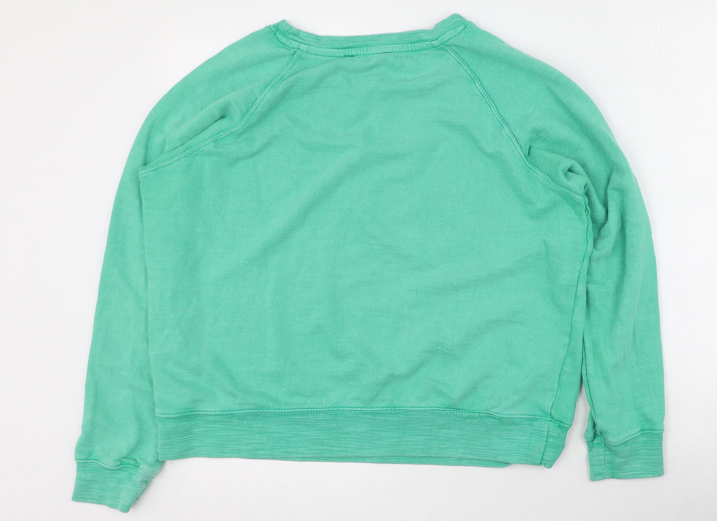 Marks and Spencer Womens Green  Cotton Pullover Sweatshirt Size 16