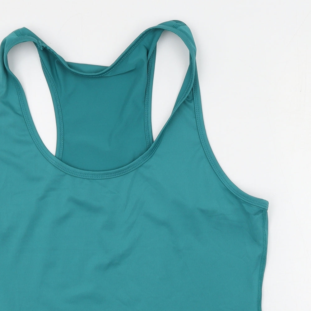 Preworn Womens Green  Polyester Basic Tank Size XL Halter