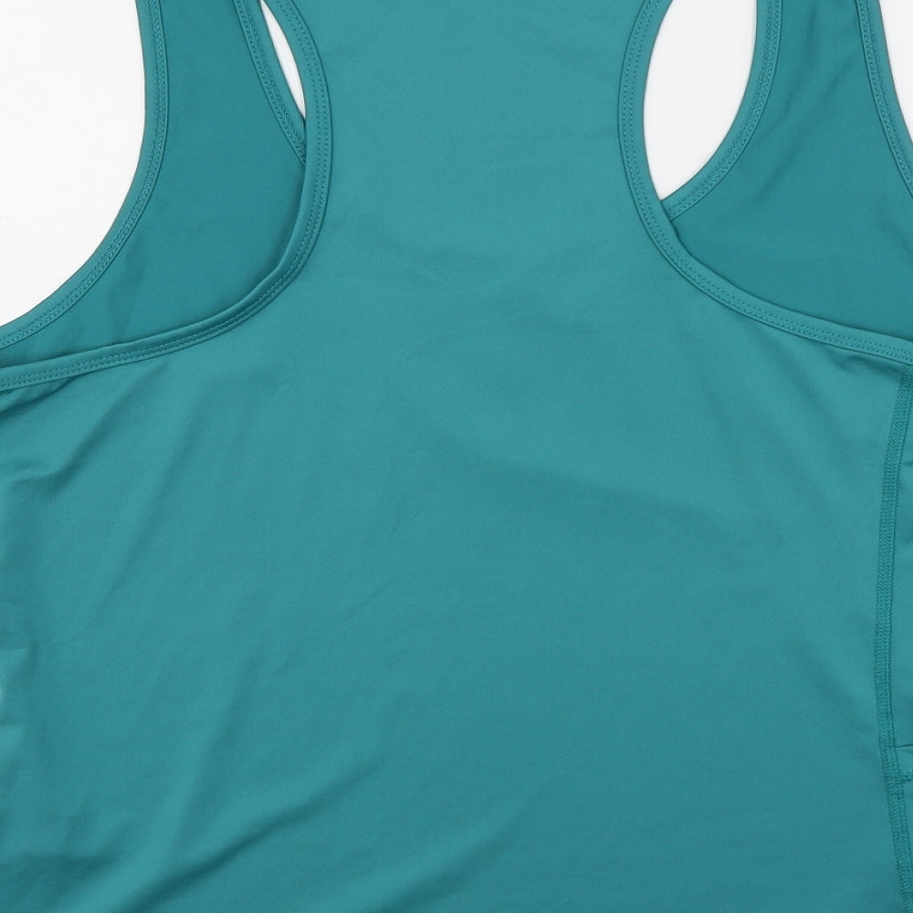 Preworn Womens Green  Polyester Basic Tank Size XL Halter
