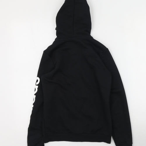 adidas Boys Black Round Neck  Polyester Full Zip Jumper Size 11-12 Years