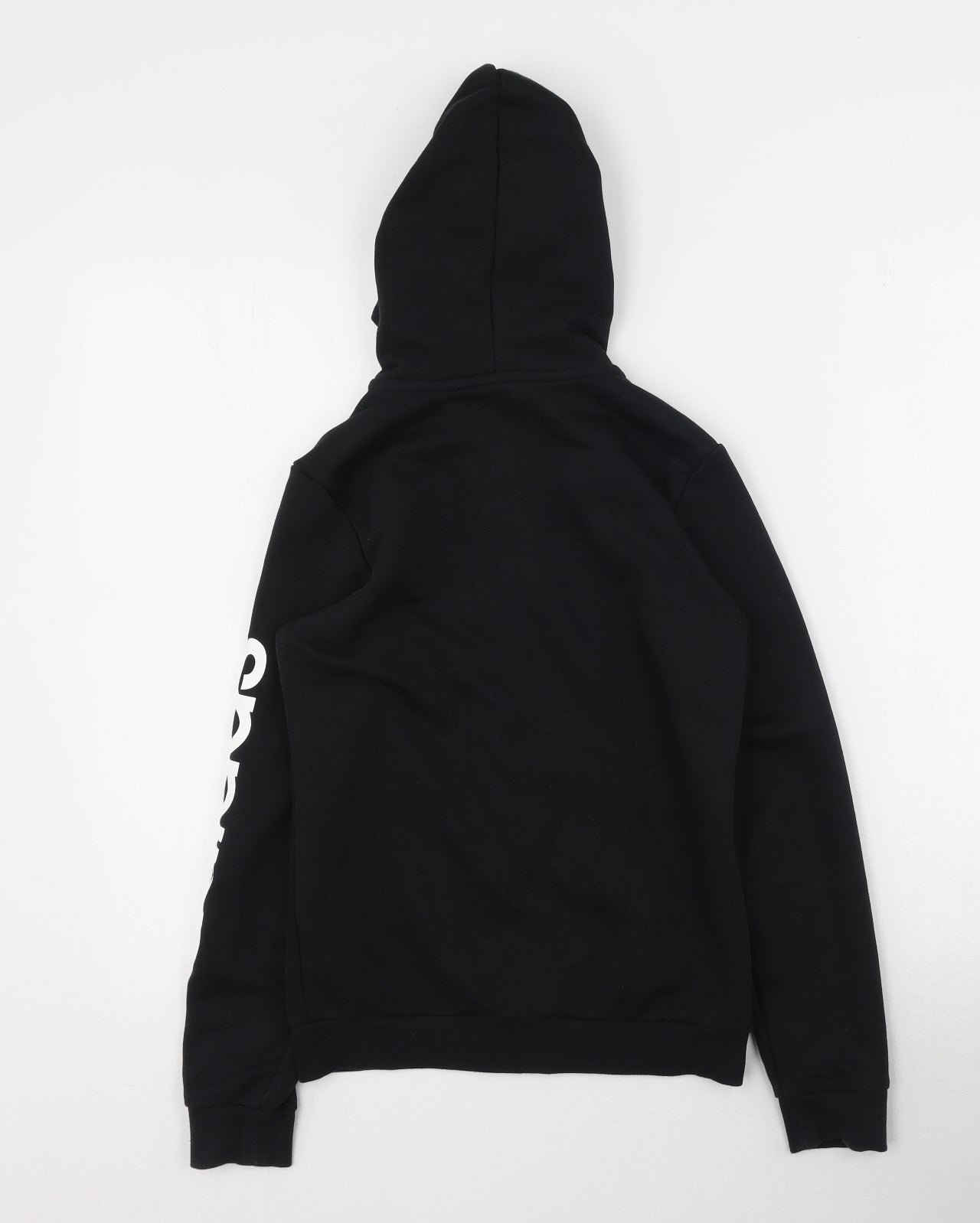 adidas Boys Black Round Neck  Polyester Full Zip Jumper Size 11-12 Years