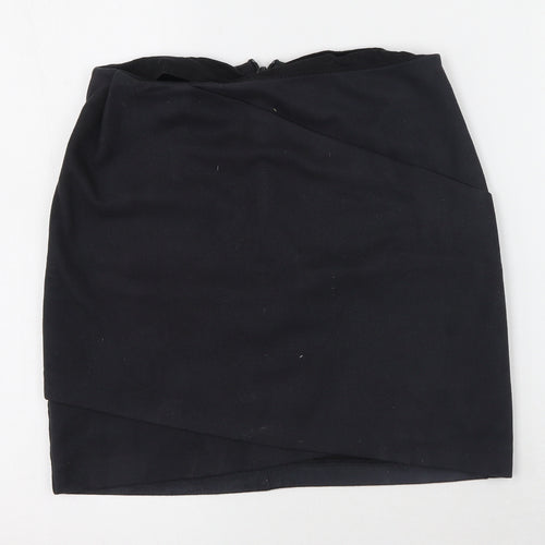 River Island Womens Black  Polyester Straight & Pencil Skirt Size 6