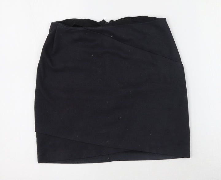 River Island Womens Black  Polyester Straight & Pencil Skirt Size 6