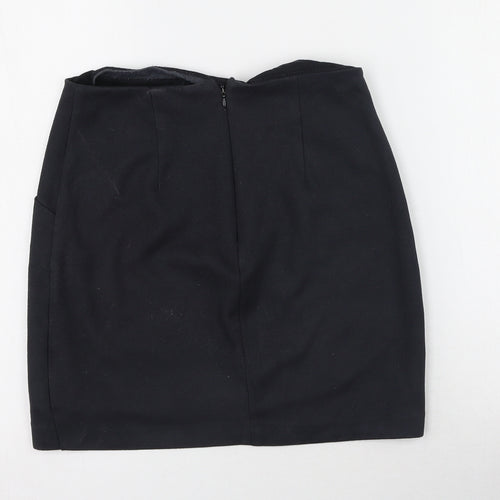 River Island Womens Black  Polyester Straight & Pencil Skirt Size 6