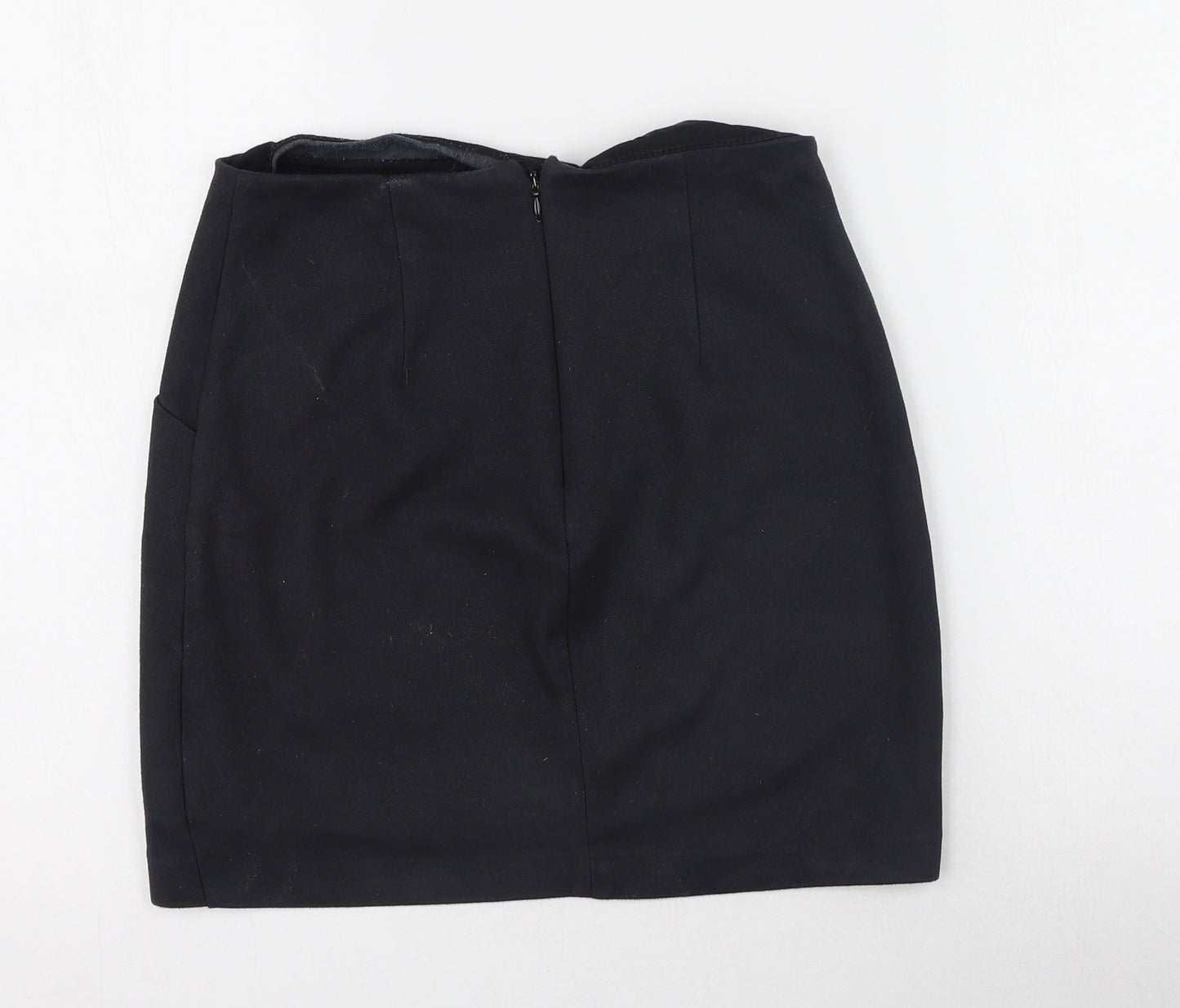 River Island Womens Black  Polyester Straight & Pencil Skirt Size 6