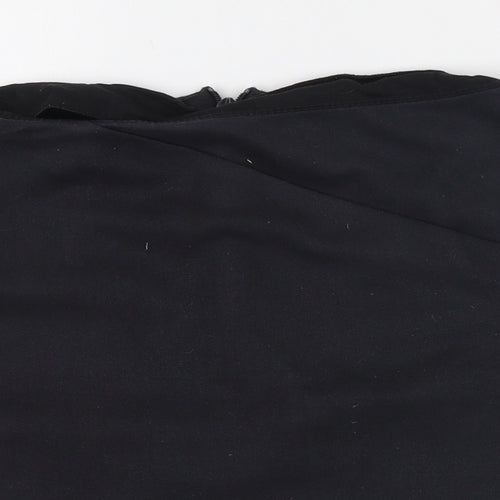 River Island Womens Black  Polyester Straight & Pencil Skirt Size 6